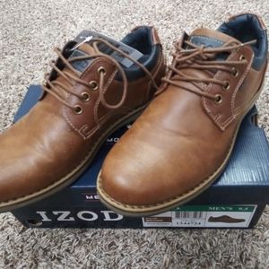 Brown/cognac izod dress shoes (new) 9.5